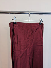 Sportsgirl Burgundy Midaxi Satin Skirt - AU 8