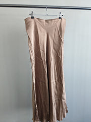 Zara Beige Satin Skirt - L