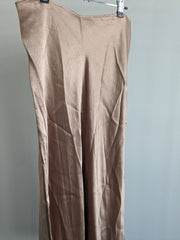 Zara Beige Satin Skirt - L