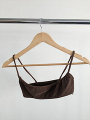 Bec & Bridge Brown Crop Top Bralette Or Swim Top - AU 6