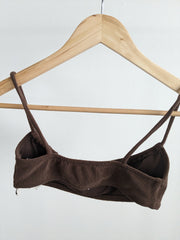 Bec & Bridge Brown Crop Top Bralette Or Swim Top - AU 6