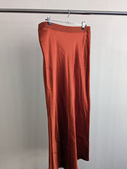 Seed Heritage Dark Orange Satin Skirt - AU 12