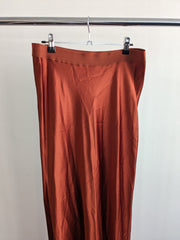 Seed Heritage Dark Orange Satin Skirt - AU 12