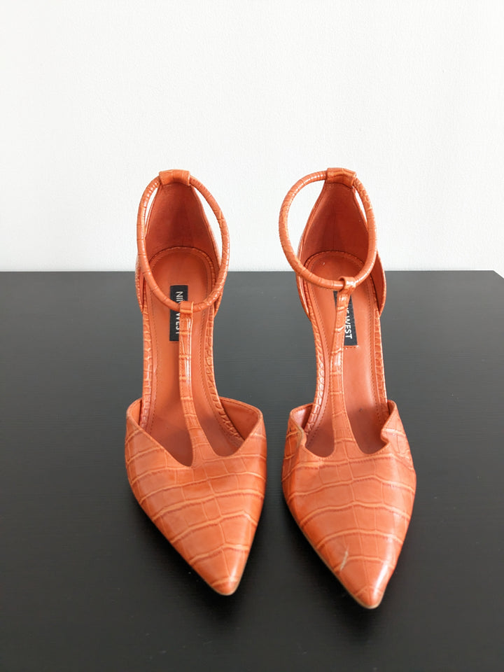 Nine West Orange Heels - 7M