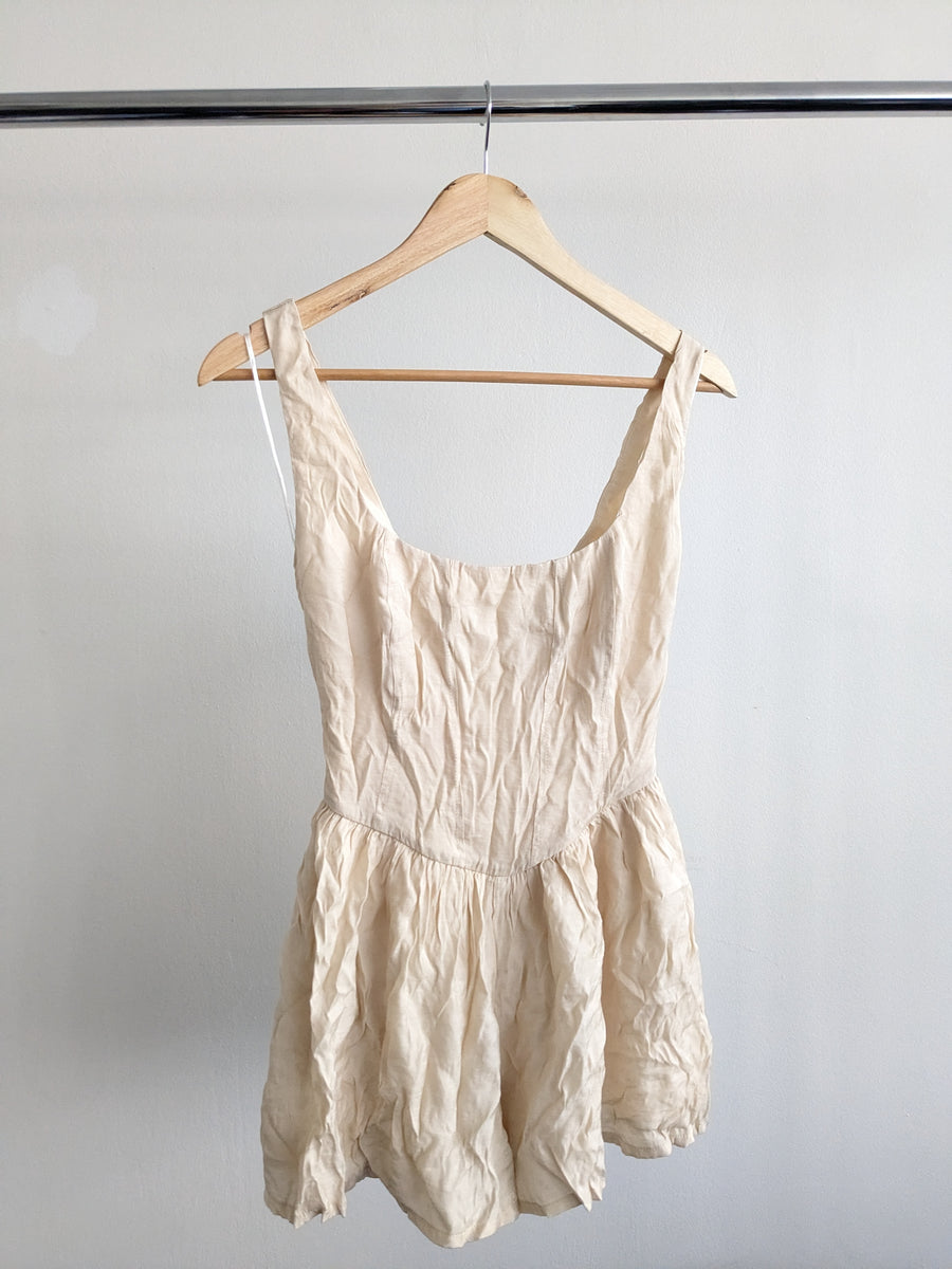 Princess Polly Beige Mini Dress - AU 6