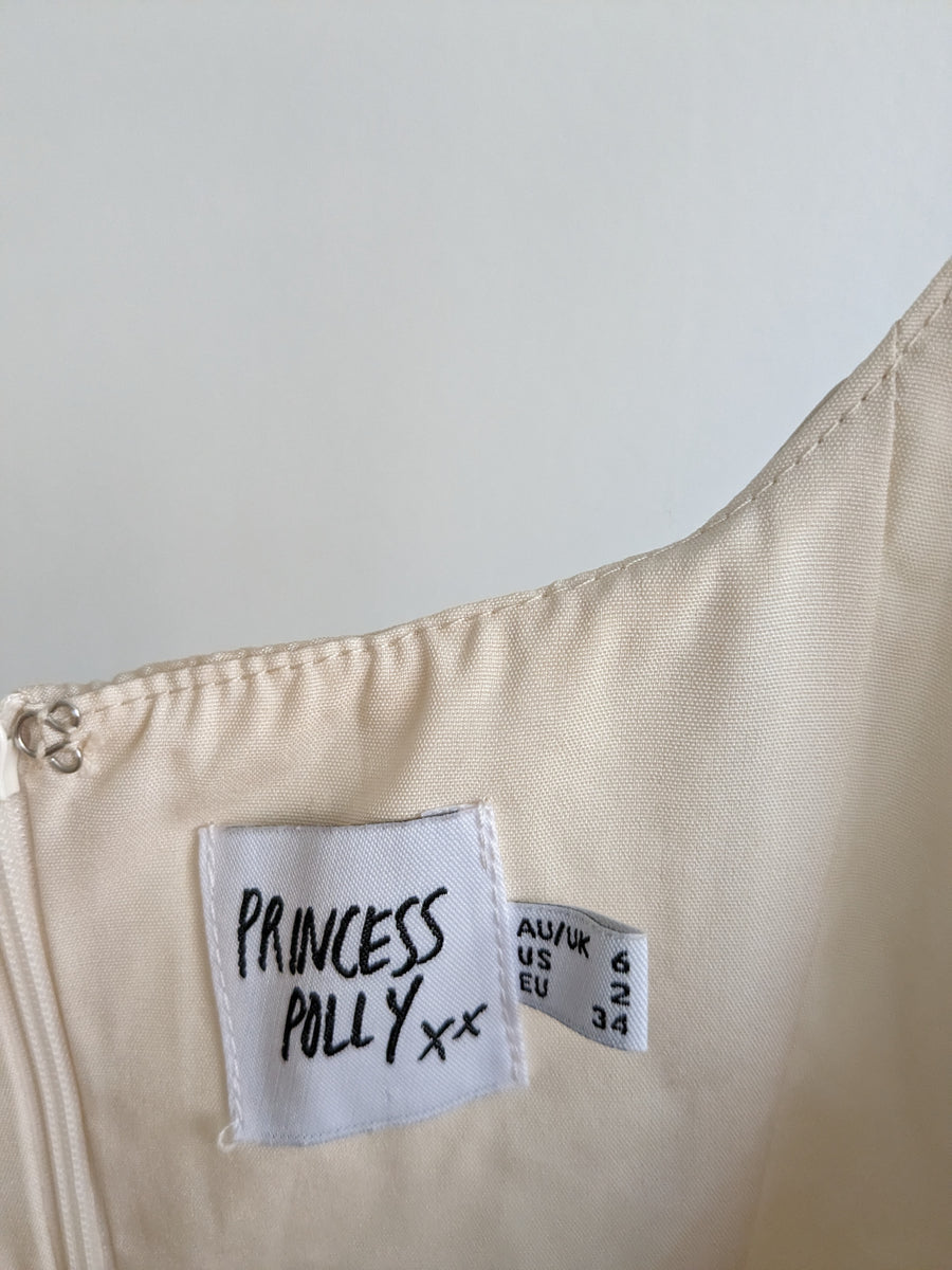 Princess Polly Beige Mini Dress - AU 6