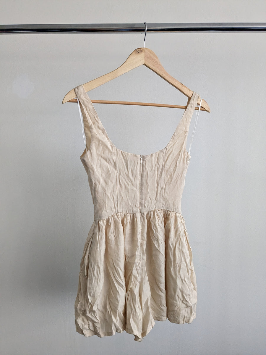 Princess Polly Beige Mini Dress - AU 6