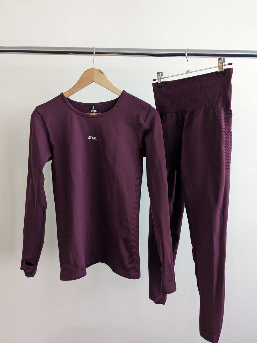 STAX Purple Activewear Set - M –