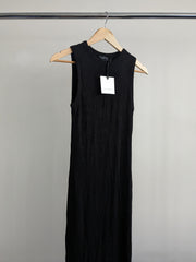 23rd & Maddison Black Ribbed Sleeveless Maxi Dress - S