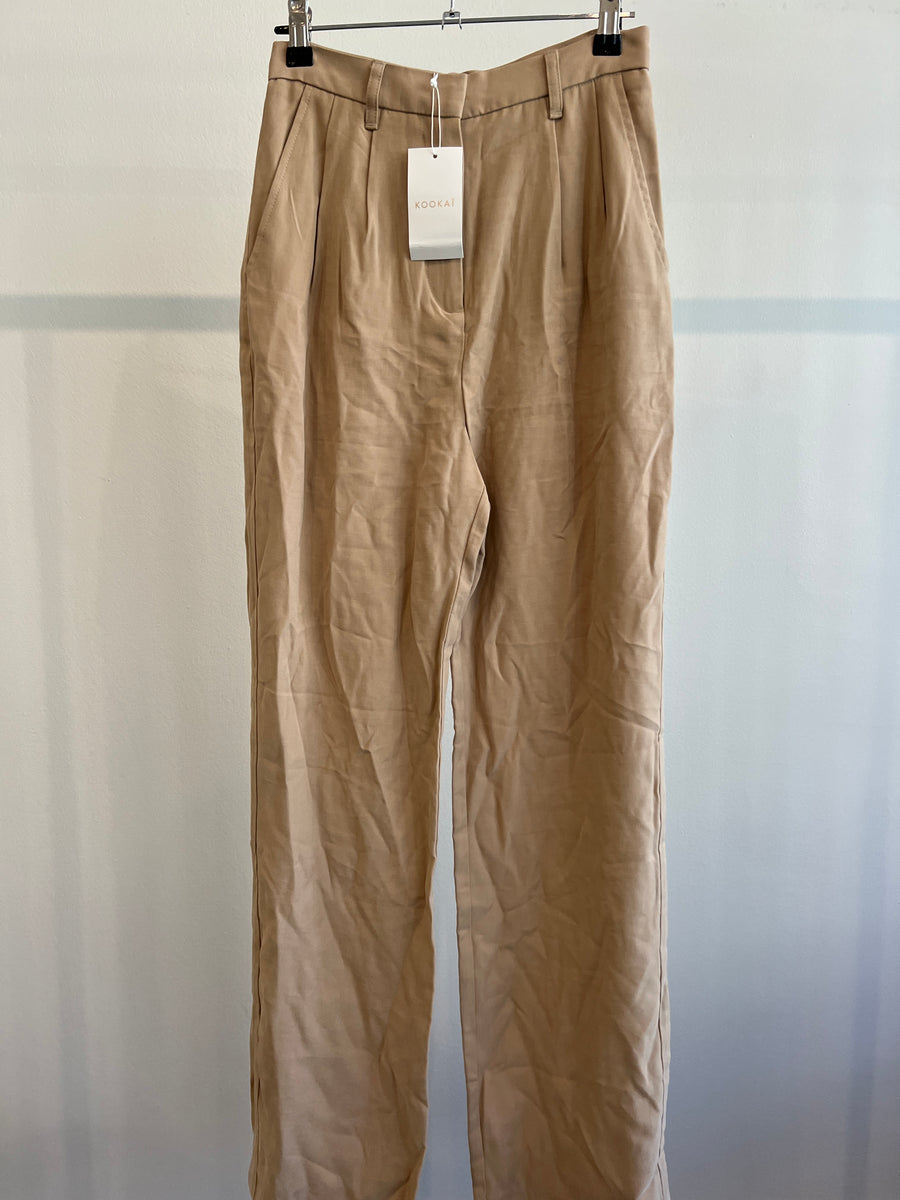 Kookai Beige Montmartre Parisian Chic Pants - 34