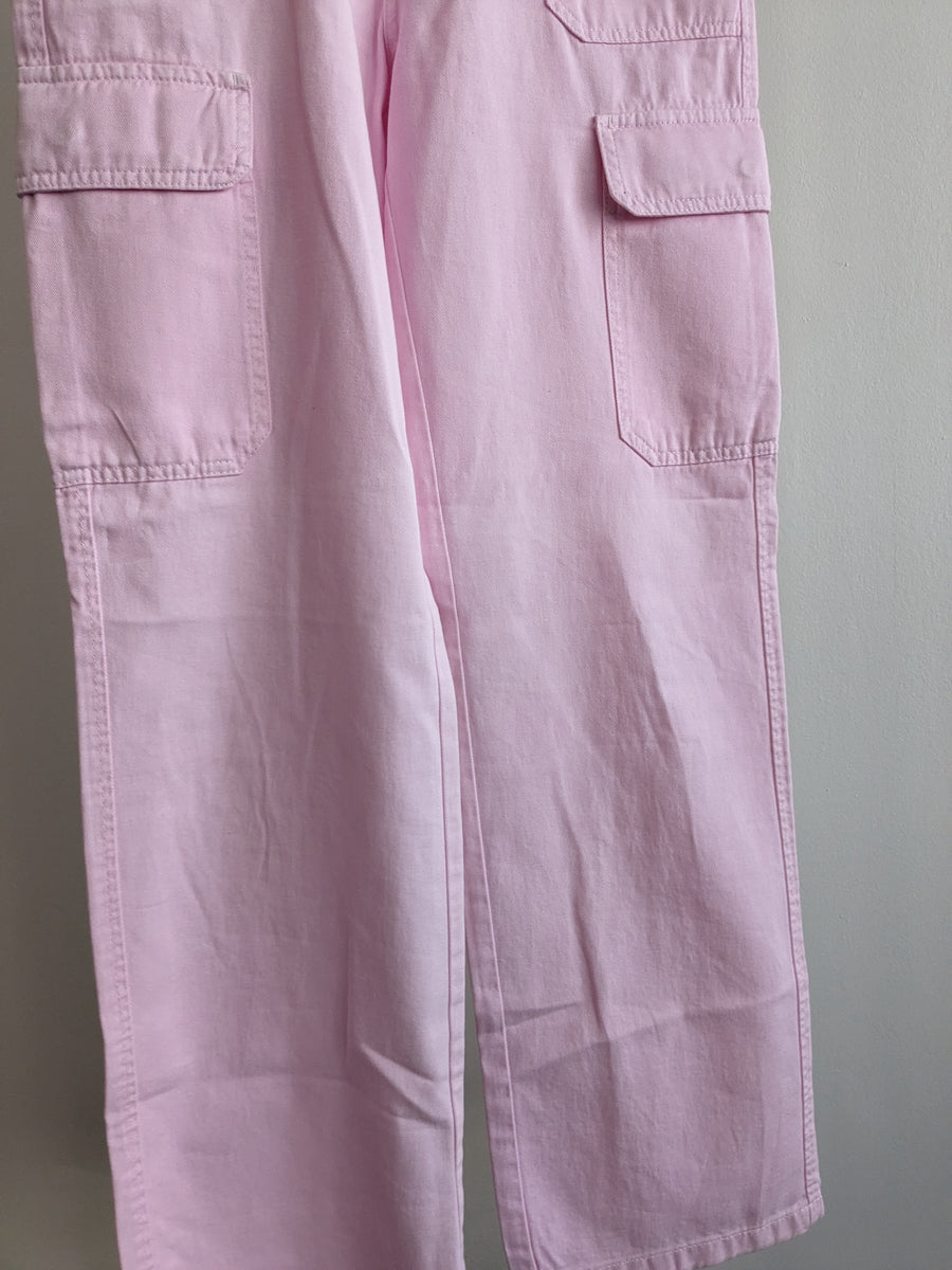 Zara Pink Cargo Jeans - EU 36