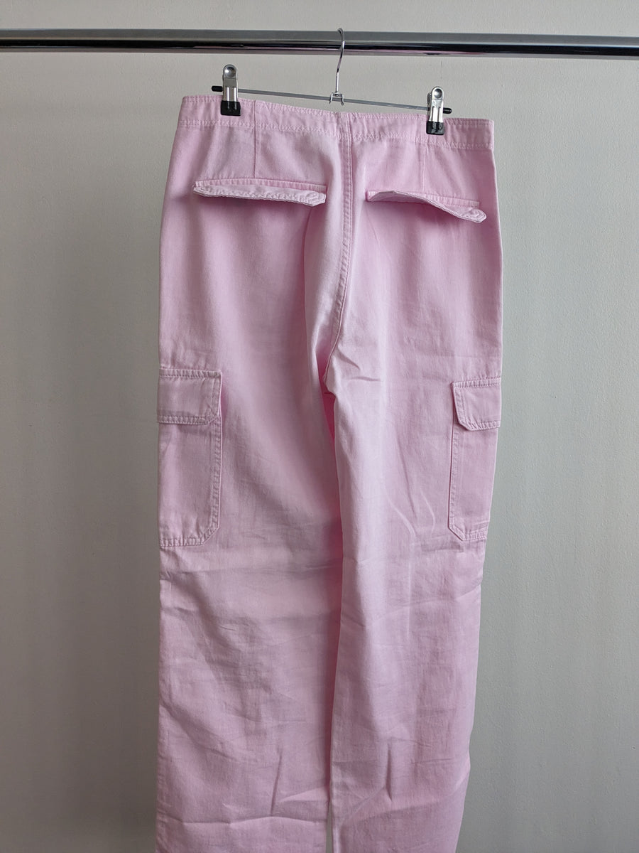 Zara Pink Cargo Jeans - EU 36