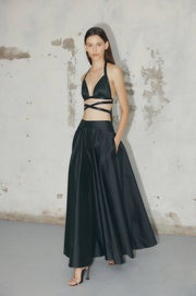 Manning Cartell 2-piece Set Into The Dark Black Bralette And Kinetic Abstractions Skirt - XS