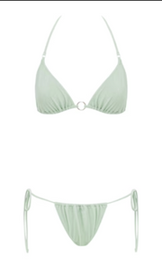 Bec & Bridge Mint Green Jaffa Ring Swim Top Bralette And Bottoms Set - AU 8 (New Collection)