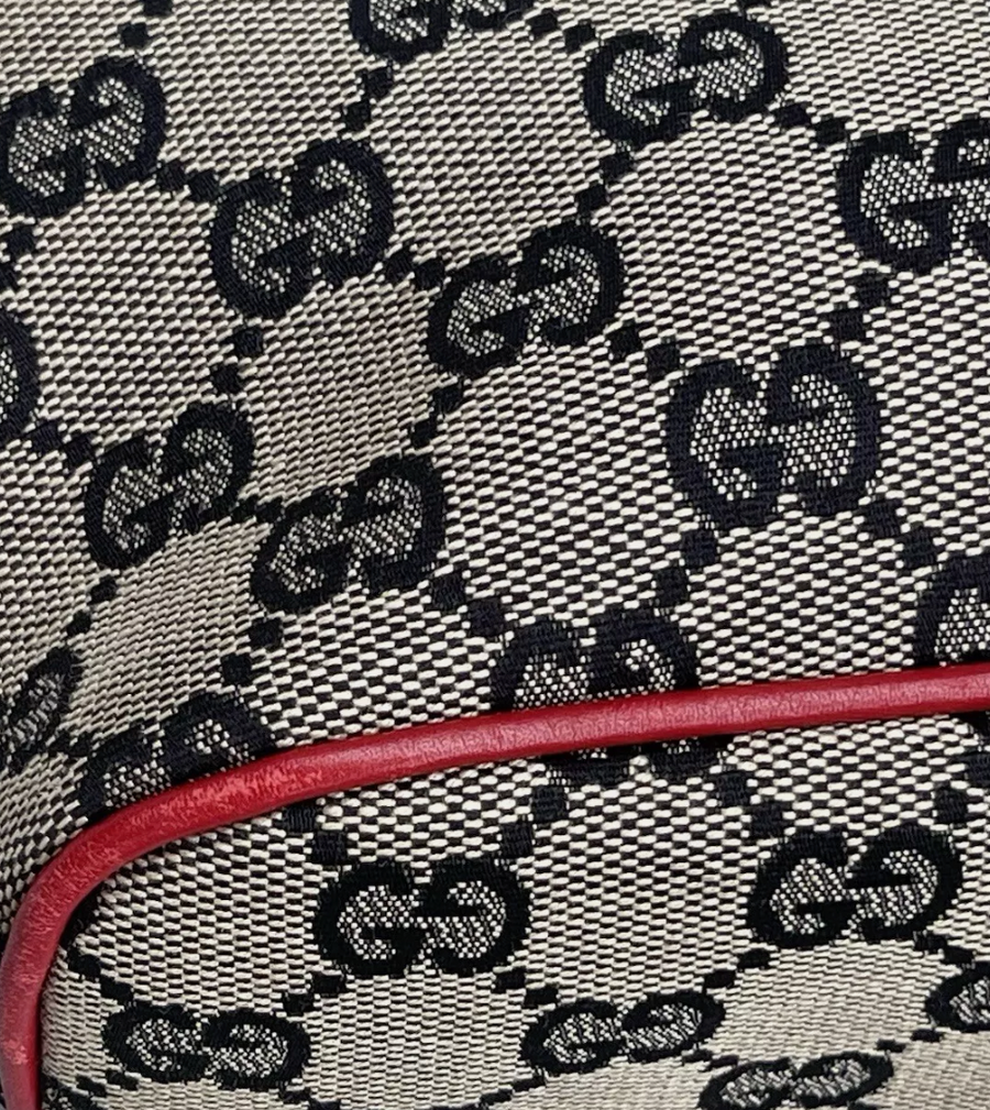 Gucci GG Logo Red Pochette Bag