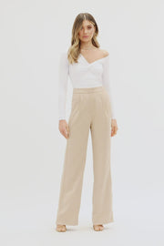 Kookai Beige Montmartre Parisian Chic Pants - 34