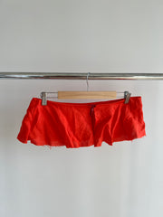 Bruug Red 100% Linen Crop Top - Size S