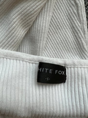 White Fox White Knit Mini Dress - S