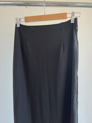 Meshki Black Bralette (M) And Maxi Skirt (S) Set