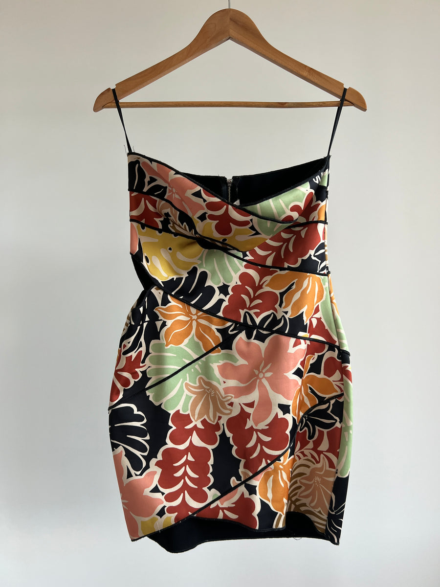 Bec + Bridge Multi Colour Floral Mini Dress - AU 10