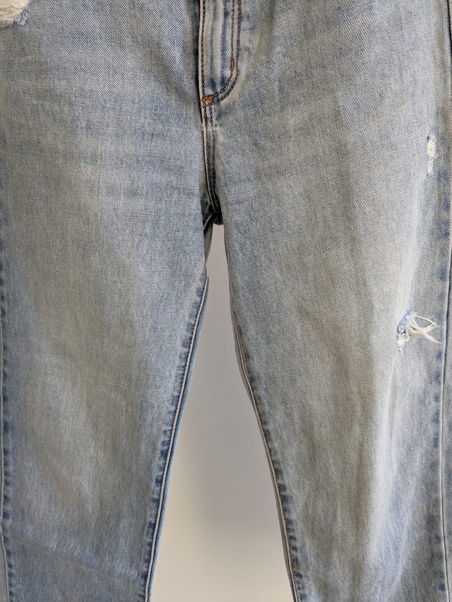 Abrand Jeans Blue Denim Venice Straight Leg Jeans - AU 6/24"