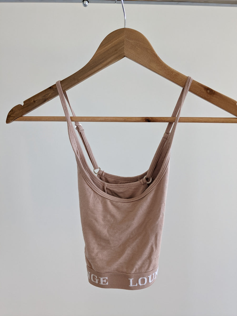 Lounge Beige Basic Bralette - XS