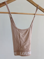 Lounge Beige Basic Bralette - XS