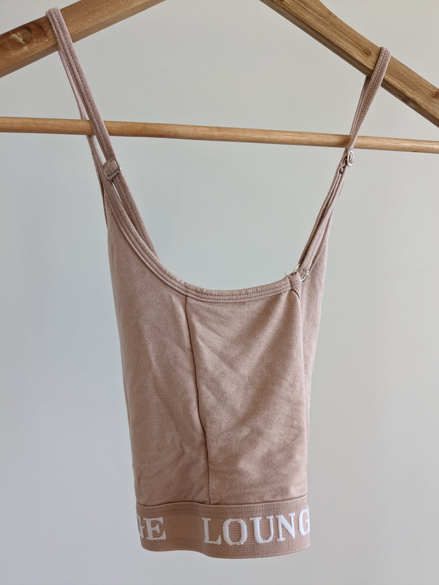 Lounge Beige Basic Bralette - XS