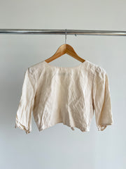 Backstage ivory wrap top - Size S