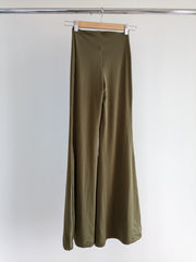 Oh Polly Bronze Stretchy Flared Leg Pants - AU 4