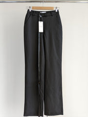 Club London Black 'Take Your Time' Straight Leg Pants - AU 6