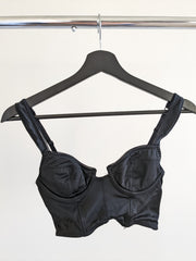 Love Notes Black Bralette Top - XS