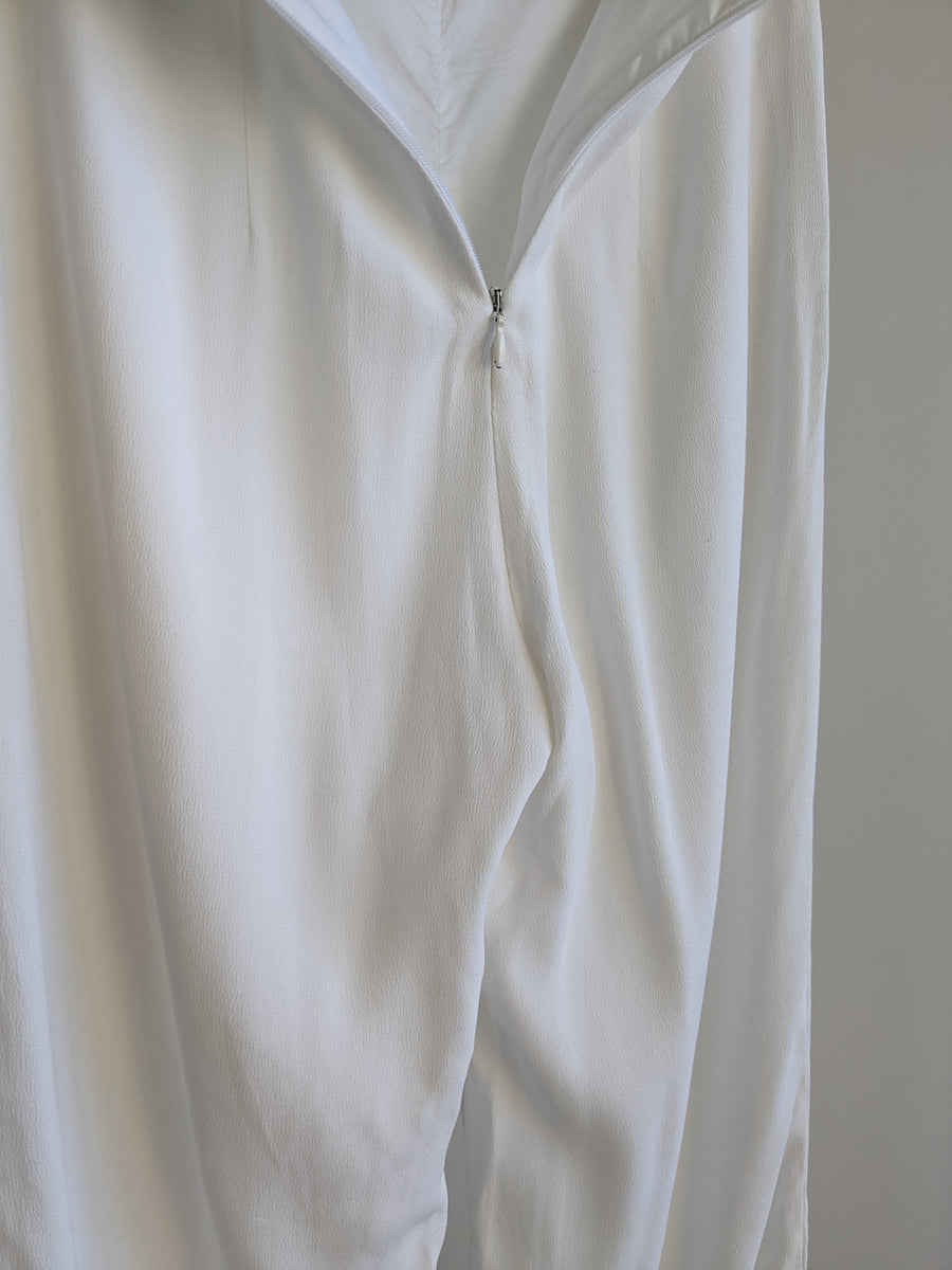 Kookai White Straight Leg Trousers - Size 34 (AU 6)