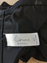 Love Notes Black Bralette Top - XS