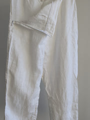 Posse White 100% Linen Trousers - XS