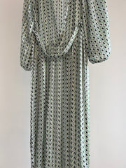 Sheike Stone White Pattern Maxi Dress - AU 8