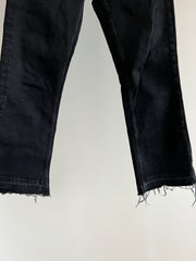 Zara Black Lace-Up Denim Jeans - EU 34/USA 2