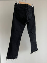 Zara Black Lace-Up Denim Jeans - EU 34/USA 2