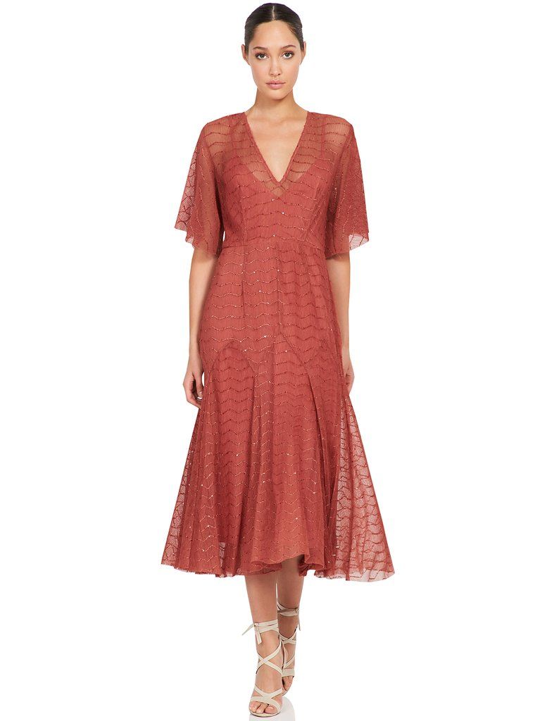 La Maison Talulah candid lace midi dress - S