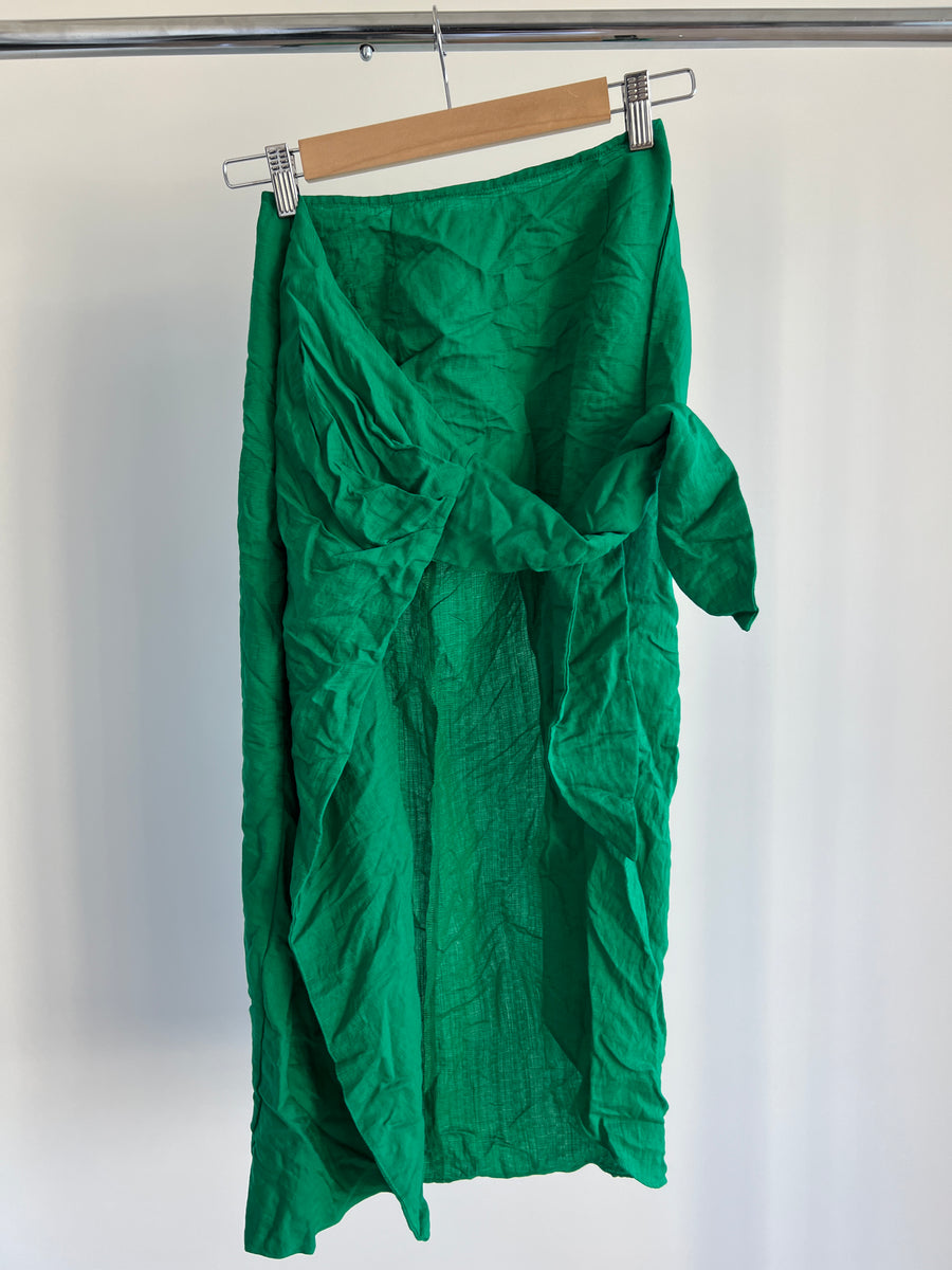 Showpo Green Midi Skirt - AU 6