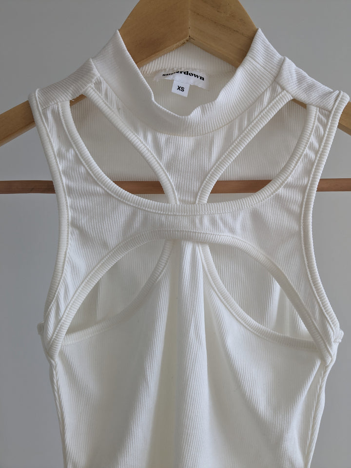 Superdown White Unique Sleeveless Top - XS