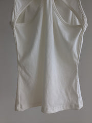 Superdown White Unique Sleeveless Top - XS