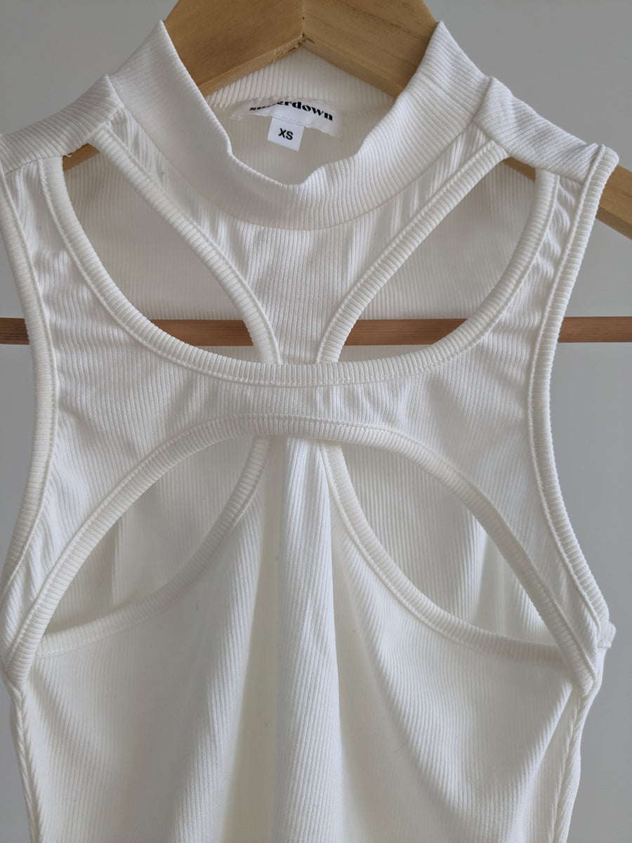 Superdown White Unique Sleeveless Top - XS