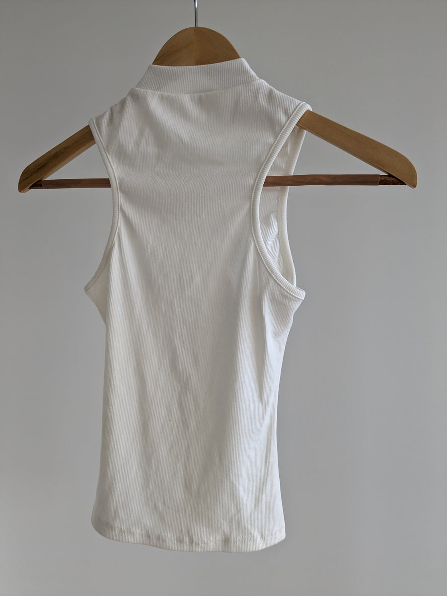 Superdown White Unique Sleeveless Top - XS