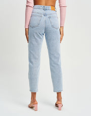 SAVEL Light Blue Wash Mia Mum Jeans - AU 6