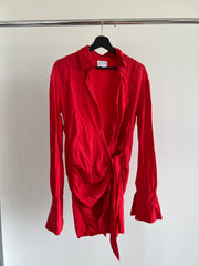 SNDYS by Molly King Red Shirt Dress - XS