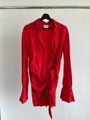 SNDYS by Molly King Red Shirt Dress - XS