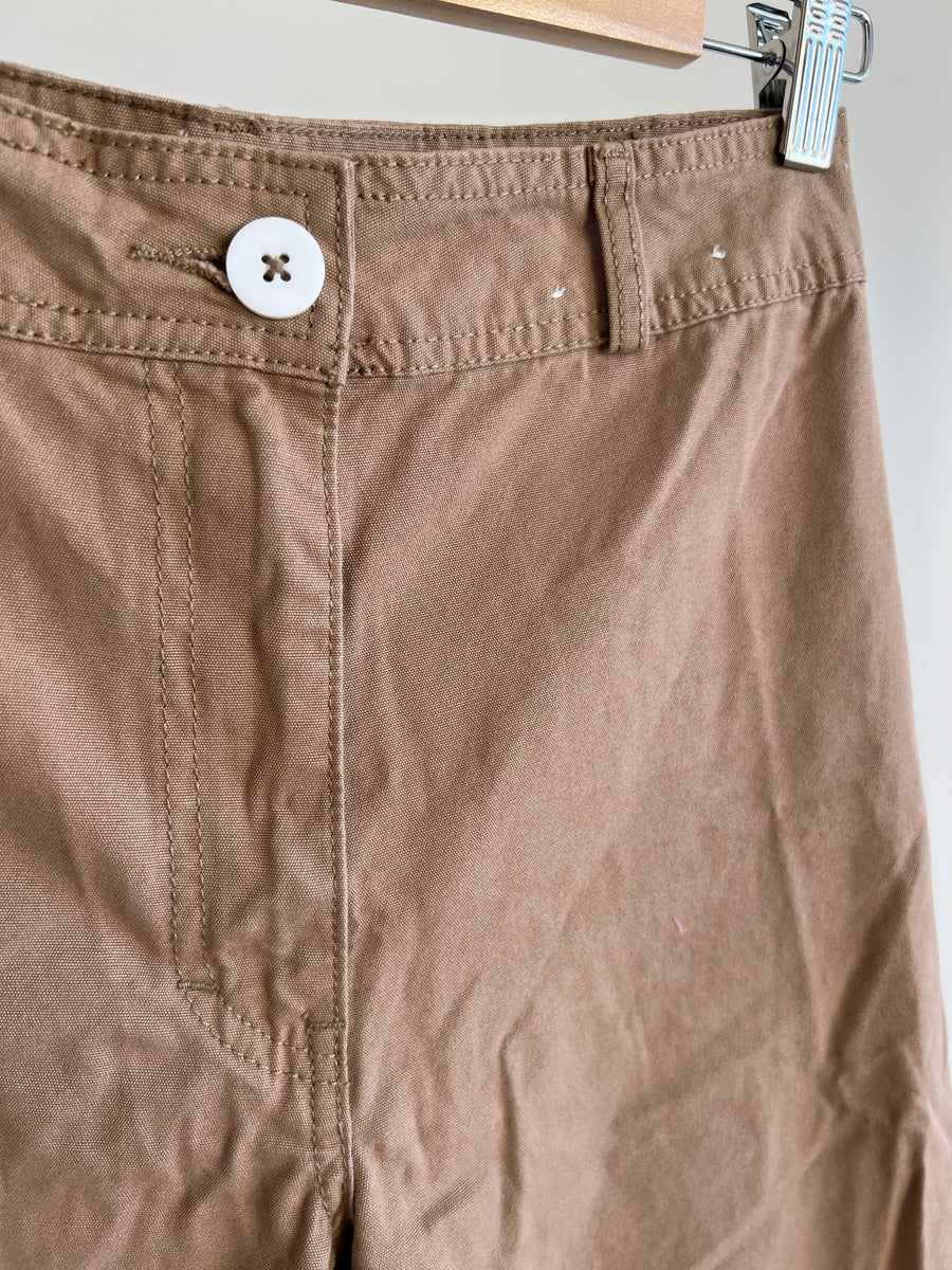 Glassons Brown Straight Leg Trousers - AU 6