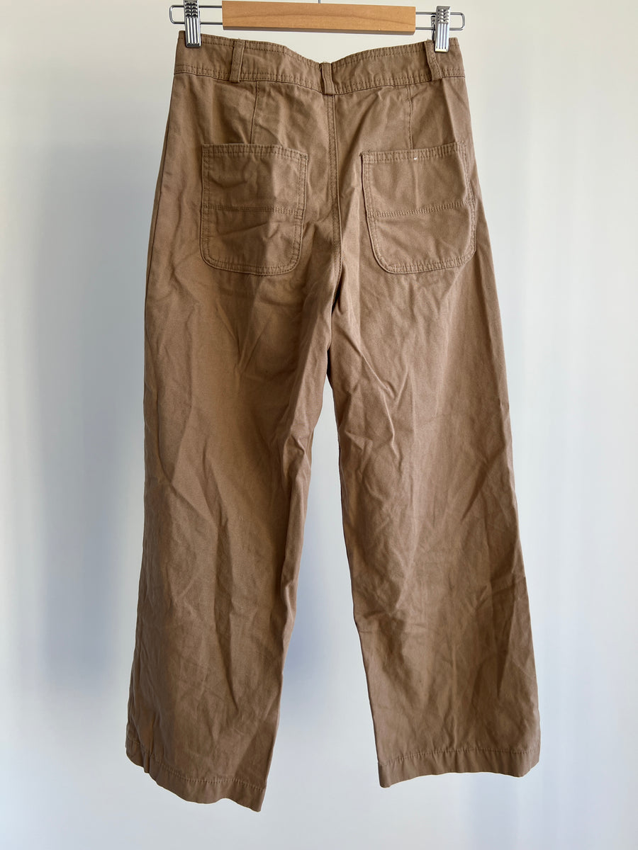 Glassons Brown Straight Leg Trousers - AU 6