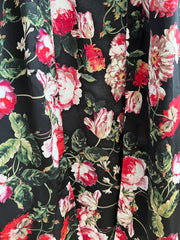 Boohoo Black Floral Kimono - Size 10